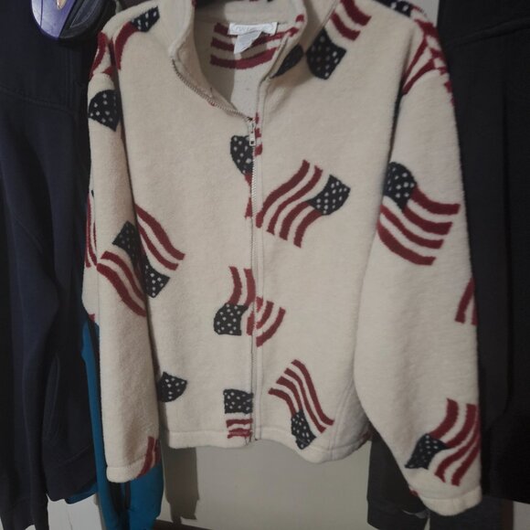 Large Vintage mandal bay flag zip up jacket - Picture 3 of 7